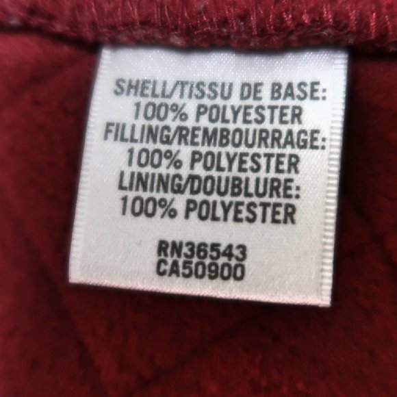 Van Heusen Quilted Zip Up Vest Medium - Picture 9 of 9